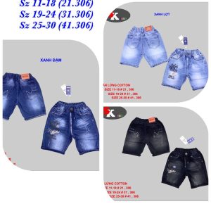 [🤝Bán Sỉ Vkids-Top1Dropship🛒] –  SONKIDS JEANS 
  Quần cotton pom lửng
 hàng may sắc nét bao đẹp.
 Chất jean cotton mềm mát dễ mặc dễ bán.
 Hàng sẵn 6 size (15-… – 2023-05-24 07:03:26