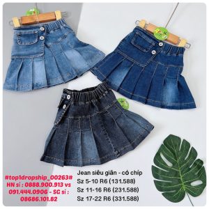 [🤝Bán Sỉ Vkids-Top1Dropship🛒] –  3 LÔ MỚI 
 HÀNG SẴN bao đẹp!
 Dòng size mới ri 6 ít cái shop dễ bán nhé! 
 chào lô váy Jeans chất vải mềm co giãn mạnh dễ mặc. … – 2023-06-10 03:50:25