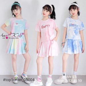 [🤝Bán Sỉ Vkids-Top1Order🛒] – Hết trắng còn hồng và vàng ạ. 
Hàng sẵn kho, em ấy cực hot hit a
Hàng thiết kế cao cấp 
 -Anni kids: SVAN04 sét váy cotton loang… – 2023-06-08 02:21:14