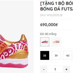 [🤝Bán Sỉ Vkids-Top1Order🛒] – [TẶNG 1 BỘ BÓNG ĐÁ BECAMEX BÌNH DƯƠNG 2022] GIÀY BÓNG ĐÁ FUTSAL TA11-IC WONCUP
SKU: KMI221052.38
690,000₫
#top1brand_00099 #top1 – 2023-05-16 08:13:49