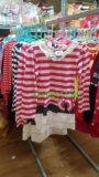 [👕👗Tin_Sỉ_Vkids🛒] – 💖Buôn_sỉ_HN💖 Váy bé gái, cotton, dài tay, cổ ren, phối sọc, chân tầng, size 1 …