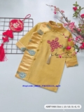 [👕👗Tin_Sỉ_Vkids🛒] – 💖Buôn_sỉ_HN💖 Áo dài bé trai, chất liệu tafta, phối gấm vân mây, size 12-60kg, …
