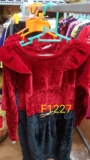 [👕👗Tin_Sỉ_Vkids🛒] – 💖Buôn_sỉ_HN💖 Váy bé gái, dài tay, chất nhung, phối màu, bèo cổ, nơ bụng, hi …