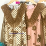 [👕👗Tin_Sỉ_Vkids🛒] – 💖Buôn_sỉ_SG💖 Váy bé gái, chất lụa mango phối voan lưới, size 15-35kg, to …