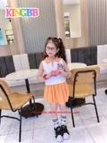 [👕👗Tin_Sỉ_Vkids🛒] – ☘️Buôn_sỉ_SG☘️ Váy bé gái, áo sát nách, chân váy xếp ly kèm quần, chất  …