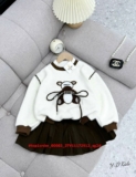 [👕👗Tin_Sỉ_Vkids🛒] – 💖Buôn_sỉ_HN💖 Váy bé gái, áo len lông thỏ cao cấp,chân váy xếp ly kèm chip, s …