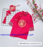 [👕👗Tin_Sỉ_Vkids🛒] – 💖Buôn_sỉ_HN💖 Áo bé trai, áo dài liệu gấm tapta cao cấp loại 1, họa tiết r …