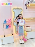 [👕👗Tin_Sỉ_Vkids🛒] – ☘️Buôn_sỉ_SG☘️ Váy bé gái, áo thun cotton, chân váy jean xẻ sau lưng tây, top1 …