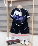 [👕👗Tin_Sỉ_Vkids🛒] – 💖Buôn_sỉ_HN💖 Bộ bé trai, áo thun cotton 4c, in chữ, quần kaki co dãn, size 30-50k …