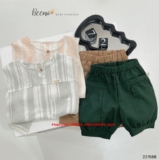 [👕👗Tin_Sỉ_Vkids🛒] – 💖Buôn_sỉ_HN💖 Bộ bé trai, chất đũi hàn, áo sát nách, quần bomber dễ thương …