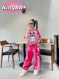 [👕👗Tin_Sỉ_Vkids🛒] – ☘️Buôn_sỉ_SG☘️ Set bộ năng động cá tính cho bé gái, áo croptop phối quần  …