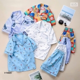 [👕👗Tin_Sỉ_Vkids🛒] – ☘️Buôn_sỉ_SG☘️ Bộ pijama bé trai, chất kakte nhập khẩu mềm mát, họa tiết …