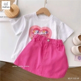 [🤝Top1Order_Sỉ Vkids🛒] – 5HB08041604 – B.BG áo coton + chân váy TE016 
size 1-7/Ri7 =>79k
 – 2025-04-10 10:15:12